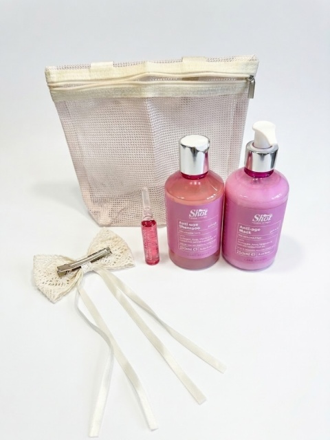 Zestaw Regenerujący do Włosów Shot Anti-Age + Elegancka Spinka Gratis! 