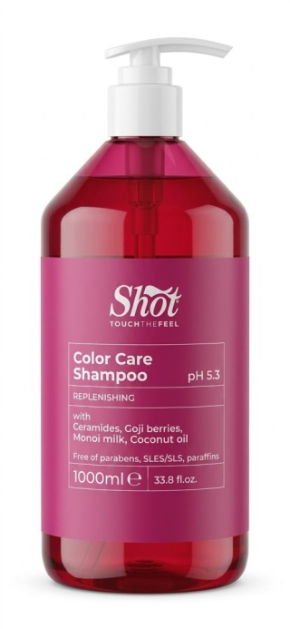 SHOT Color Care Shampoo - szampon chroniący kolor do włosów farbowanych pH 5.3 1000 ml