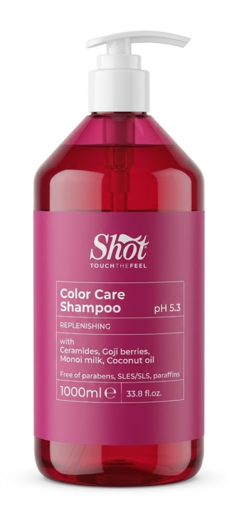 SHOT Color Care Shampoo - szampon chroniący kolor do włosów farbowanych pH 5.3 1000 ml